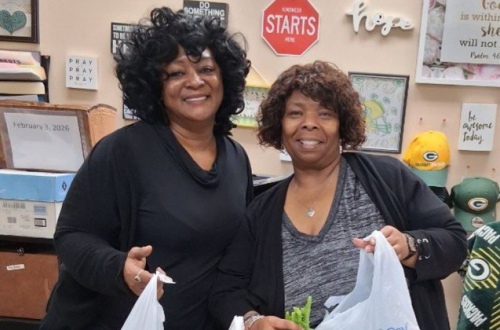 WCSHC Donates Mustard Greens